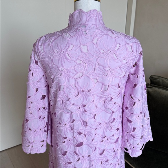 Tuckernuck Floral Lace Clarice Dress in Lilac Purple Size XS - Picture 6 of 12